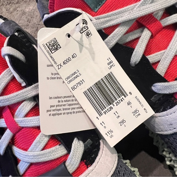 Adidas ZX 4000 Futurecraft 4D 'Black Onix' Men's Size 11.5 - Picture 11 of 13